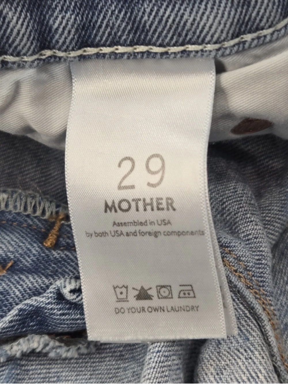 Mother Snap Down Mini Flare High Spirits RARE Size 29 Womens - Picture 8 of 14